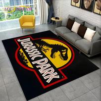 3D Animacinis Juros periodo Parko Dinosaurų Plotas Kilimas Didelis, Kilimas Kilimas Svetainei Miegamajam Sofai Įėjimo Durų Kilimėlis Dekoras, Vaikams Neslystantis Grindų Kilimėlis 60x90cm(23x35in) gray