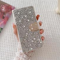 Švytintis Deimantinis Piniginė Atverčiamas Odinis Dėklas iPhone 17 ProMax Air 16 E 15 Plus 14 ProMax 13 12 Mini 11 XSMax Dangtelis For iPhone 12mini&Case & Strap