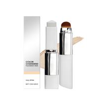 Foundation Make-Up Stick Double Head with Brush Lightweight Brighten Matte Liquid Base Sweat-Resistant Professional Cosmetics white