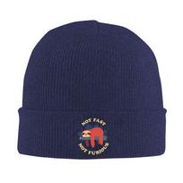 NO Fast No Furious Knitted Hat for Unisex Women Knit Hats Winter Beanies Skull Cap Unisex Soft Warm Winter Hat Outdoor Beanies blue