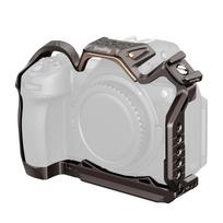 SMALLRIG Cage for Nikon Z6 III Full Camera Aluminum Alloy with Cold Shoe Mount Arca-Swiss Quick Release Plate NATO Rail Gunmetal Brown