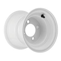 18x8.50-8 8 Inch Wheel Rim Heavy Duty Steel Alloy 4 Hole Flange Fixation Wheel Hub Rim for Golf Cart Go Kart ATV Quad Dirt Bike Buggy Ride On Mower gray