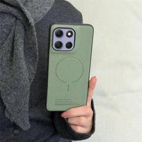For Motorola Edge 70 60 Fusion Signature Neo Series Simple Magnetic Phone Case For MagSafe Anti-Drop Cover For Moto X70 Air Pro Motorola Edge 60 Neo žalia