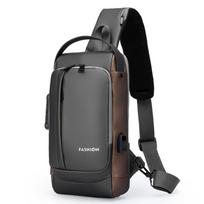 Men's Bag Password Lock Anti-theft USB Shoulder Bag Man Crossbody Bag Travel Backpack Sling Chest Bags Pack Messenger Pack
