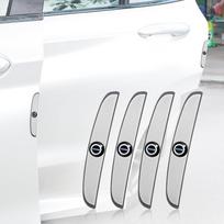4 vnt. Automobilio durų apsauginės juostelės nuo įbrėžimų, skirtos Volvo V60 V40 XC90 S60 C30 XC60 V50 XC40, guminis dekoratyvinis lipdukas, automobilio reikmenys white