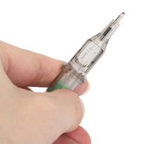10pcs 2ml Tattoo Ballpoint Pen Cartridges Liner Shader 0.5mm Tip Ball Pen Cartridges for Practice Green gray