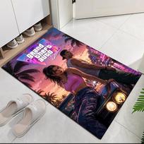 GTA 6 Spausdintos Kiliminės Dangos, Biuro Kėdėms, Svetainei, Miegamajam, Virtuvei, Kambario Dekoras, Dovanos. 60cmx90cm