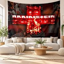 Rammstein Wall Tapestry, Soft Fabric Wall Hanging, Decorative Backdrop For Bedroom Home Wall Art 150cmx200cm