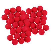 Clown Noses 50pcs Red Bulk Photo Props Funny Supplies 50mm Lightweight Adults Costume Cosplay Matches the image red