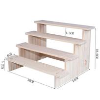 Tiered Structure Wood Display Rack Figurine Display Stand  for Cake Dessert Rack Stand Plant Rack 4 Layer / 30CM