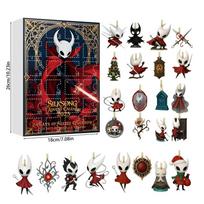 Hollow Knight Kalėdų kalendorius su akrilinėmis figūrėlėmis šventėms ir dovanų apsikeitimui Style B black