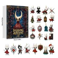 Hollow Knight Kalėdų kalendorius su akrilinėmis figūrėlėmis šventėms ir dovanų apsikeitimui Style G black