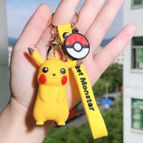 Dideli Animacinių Filmukų Raktų Pakabukai Mielas Pikachu Ir Psyduck Kūrybiškas Automobilio Interjero Papuošalas Pikachu yellow