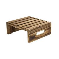 Dim Sum Rack Solid Wood Dessert Display Stand Rustic with Handles Cake Rack Vintage Decorative Cupcake Display Riser Buffet