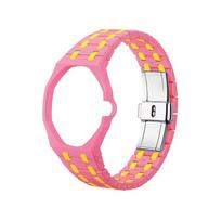 Advanced Luxury Modification Kit For Swatch X AP Royal POP Ceramic Biomaterials Watch Case Strap Pocket Changer To Wristwatch For Royal Pop&Excluding Watches pink