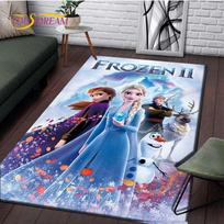 Anime Frozen Pattern Carpets Living Room Anti-Skid Area Rug Kids Bedroom Mats Yoga Mat Large Carpet Decor  Rugs Living Room 40cm x 60cm gray
