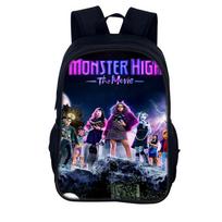 Monster High pradinės mokyklos kuprinė, Vaikų Elfų vidurinės mokyklos kuprinė KTB Genie High School New 15 Single Backpack black
