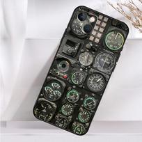 Aviation Aeroplane Pilot Cockpit Phone Case For iPhone 16 15 14 13 12 11 Pro Max Mini X XR XS Max 7 8 Plus Back Cover iPhone 14 gray