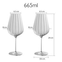 2vnt skaidrūs krištoliniai akiniai Prabangūs buitinė taurė Šampano taurė Raudonojo vyno taurės Romantiška vestuvių taurė Dovana 2PCS white