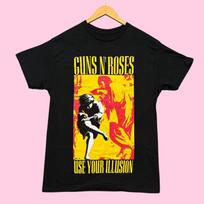 Guns N’ Roses Use Your Illusion Album Rock Band Tee M L yellow