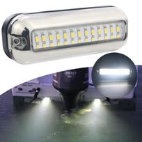 Nerūdijančio plieno 316 LED povandeninis jachtos šviestuvas, baltas, 12/24V 5.5W šalta balta spalva