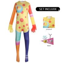 Nuostabus skaitmeninis cirkas Pomni Cosplay kostiumas keistuolių cirkas Jax Karnavalo uniforma Caine Helovino kostiumai Kaukės žaidimas 150 beige