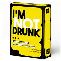 I'M NOT DRUNK Drinking Game Party Card Game - Fun Adult Party Game for Groups, Gift for Friends, Family, and Social Gatherings I'm not drunk