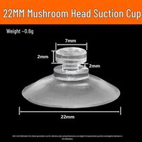 Strong PVC Mushroom Head Suction Cup with Ears for Glass and Car Accessories