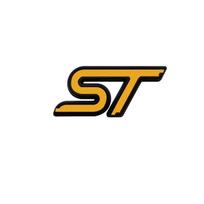 3D Metalinės Raidės ST Logotipas Grotelių Emblema Ženklelis Galinės Bagažinės Lipdukai Ford Fiesta Focus ST MK2 MK3 MK4 Kuga Puma Mondeo