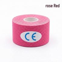 Universal Kinesiology Tape for Face: Reduces Frown Lines, Nasolabial Folds, and Forehead Lines. 2.5cm x 5m rožinė