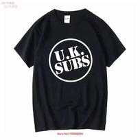 Uk Subs Logo Black T Shirt Vintage Top For Everyday Wear Breathable Comfortable Fashion Versatile Stylish Casual Graphic M black