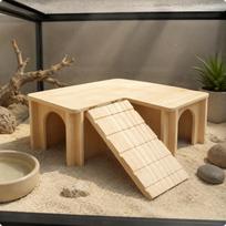 Wooden Enclosure Ramp Light Wood Pet Unfinished Detachable Bathtub New Hideout House