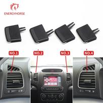 Car Front Air Conditioning AC Vent Outlet Tab Leaf Adjust Clip Repair Kit for Kia Sorento black