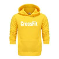 Sport‑bold Men Hoodie Front Thick Bold Fitness‑theme Letter Graphic Pullover For Trendy Fall Daily Casual Street Outfits 2XL yellow
