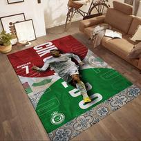 Cristiano Ronaldo 5 Area Rug Design for Entryway Foyer Playrooms Living Rooms Antislip Carpet Anime Office Decor 100cmx120cm