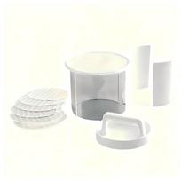 Burger Patty Maker Tool Storage Containers For Making Hamburger Patties Hamburger For Bbq Burger Shaper For Meat A6 white
