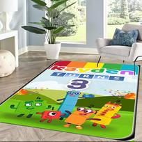 Numberblocks Area Rug Perfect for Entryway Decorate room Foyer Dining Room Antislip Carpet Decorate Offices Perfect Gift for Women/Men 80cmx120cm