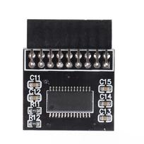 TPM 2.0 Encryption Security Module Motherboard TPM 2.0 LPC 18 Pin Module Remote Card Replacement for Win 10 11 black