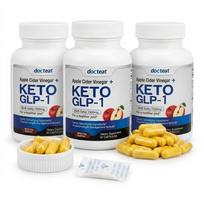 Keto GLP-1 Booster Capsules – 1500mg ACV, Berberine, BHB & NAD+ Blend – Supports Weight Management, Metabolism & Energy (60 Count) 3pack
