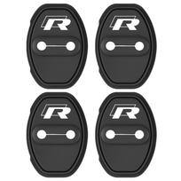 4PCS Silicone Car Door Lock Cover Auto Door Latch Protective Sticker for Volkswagen VW Tiguan Golf Polo Passat Touran Gti Jetta