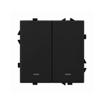 Dvipolis išmanus mechaninis jungiklis Feelspot FSMJZ2B Zigbee, Tuya, 1000W, juodas