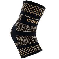 Copper Ion Ankle Brace Basketball Running Sports Pressure Ankle Brace Riding Copper Fiber Anti-Sprain Knitting Ankle Brace black