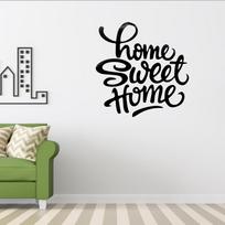 Household English Words Wall Sticker DIY Self Adhesive Wallpaper Sticker for Bedroom Decoration black