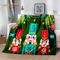 Riešutėlio Kalėdinės Eglutės Animacinių Pasakų Antklodė, Minkštas Pledas Namams Miegamajam Lovai Sofai Iškyloms Kelionei, Mergaitės Dovana 75x90cm gray