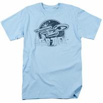 26 Star Trek Retro Enterprise T Shirt Licensed Sci-Fi TV Classic Tee New Light Blue Unisex T-Shirt M gray