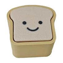 Sliced Toast Stress Relief Keychain Toast Bread Slice 3D Printed Decompression Button Clicker Sensory Fidget Toy ruda