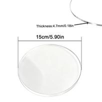 1/10 vnt. apvalus skaidrus akrilo lakštas, apvalūs akrilo diskai „pasidaryk pats“ amatams, skersmuo 30 mm - 150 mm, storis 2/3/5/7,5/9,5 mm 4.7mm 15cm  1pcs