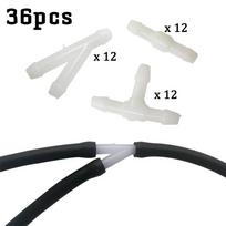 Windshield Washer Tube Connector Joiner T/Y/I Type Splitter Fittings Air Fuel Water Gasoline Cleaner Washer Nozzle Hose white