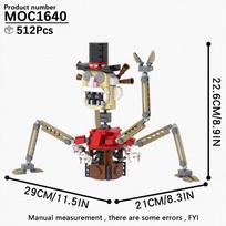 MOOXI Siaubo Žaidimas Paslaptis Mimikas 5 Naktys MOC Plytų Modelis PASIDARYK pats Diorama Vaikų Žaislas Statybinių Blokelių Rinkinys Suaugusiems Surinkimo Dovana