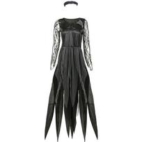 Alluring Graveyard Corpse Bride Halloween Fancy Dress Perfect For Masquerades M gray